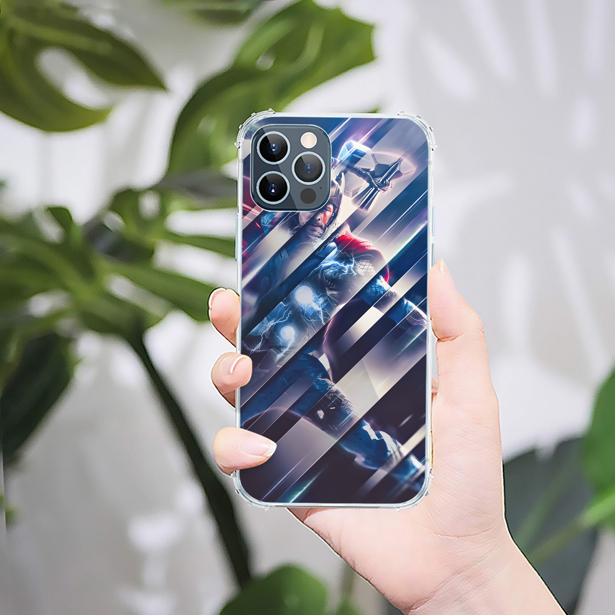 （画像用） アベンジャーズ The Avengers 【iPhone 12シリーズ対応】透明スマホケース（クリアソフトケース）